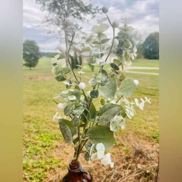 *Glitter Frosted Eucalyptus Spray, 24” - Picture 8 of 10